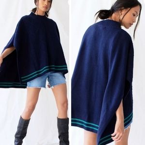 FREE PEOPLE  - Harbour Stripe Cable Poncho